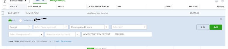 Paying an invoice - step 6.1