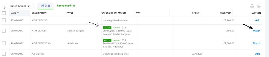 Paying an invoice - step 5