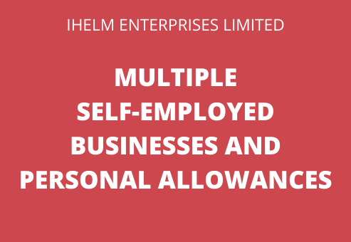 multiple self employed businesses and personal allowances