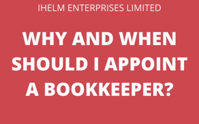 Why and when should I appoint a bookkeeper?