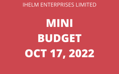 Mini Budget – Oct 17, 2022