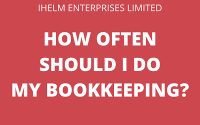 How often should I do my bookkeeping?